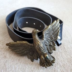 Eagle leather belt